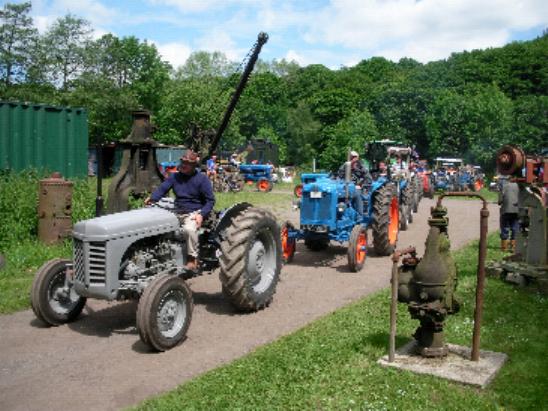 Fed and watered, the rally leaves. Fancy getting stuck behind the convoy of 105 vehicles?