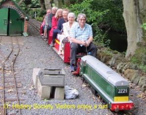 History Society Visitors enjoy a visit.