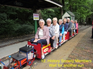 History Society Members wait for another run.