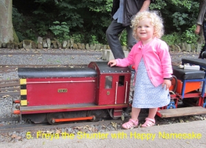 Freya the Shunter with happy namesake.