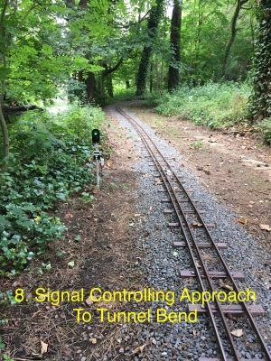 Signal Controlling Approach to Tunnel bend.