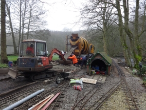 The concrete arrives at last