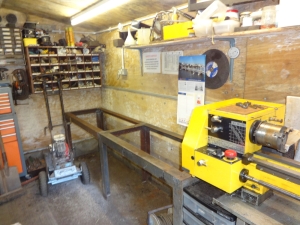The workshop gets another bench