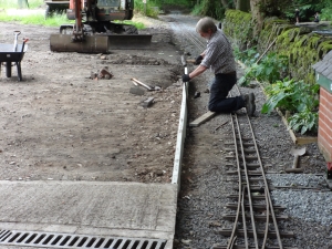  Trevor seperates the road from the track