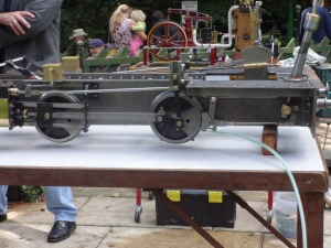 Trevor's Romulus chassis running, displayed at our open day.