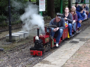 Simon and his visiting engine.