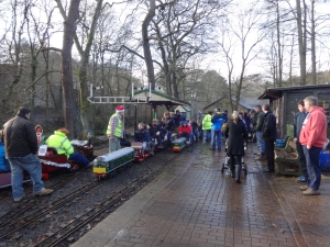 Steve's class 25 leaving with a full load.