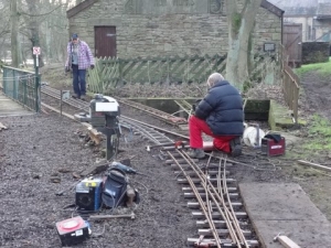 The last section from Forge Halt is now being laid.