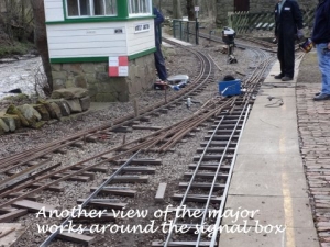 Another view of the major works round the signal box.