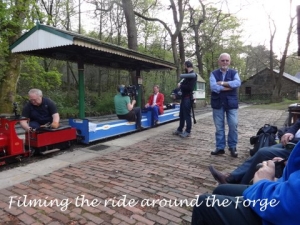 Filming the ride around the forge.
