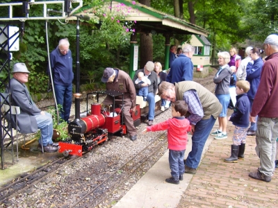 George waiting for steam.