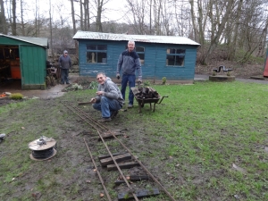 Mick and Alan on salvage duty