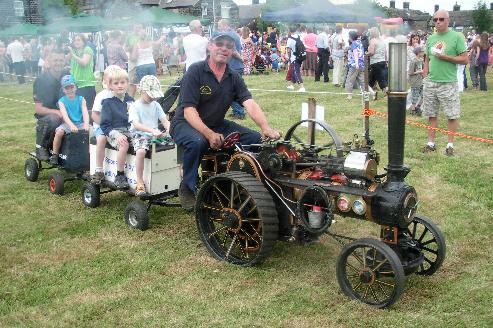 The traction engine proved a huge hit at Bolsterstone gala