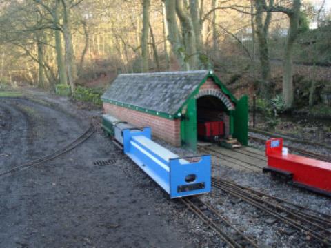 One of our four new riding cars undergoing evaluation trials