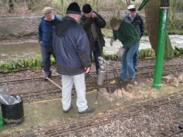 Breaking up the old platform