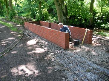 The new carriage shed takes shape