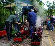 Two main line diesels wait at Wortley station