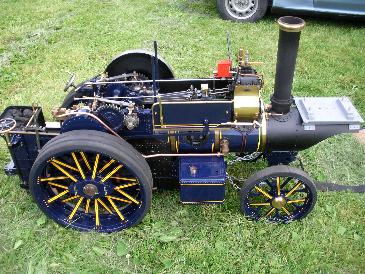 A very smart Fowler engine awaits steaming